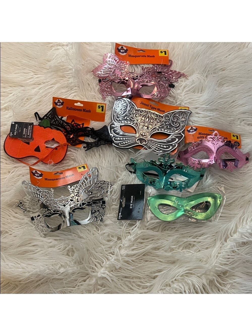 Colorful Masquerade Masks Set - Picture 3 of 4